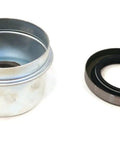 Grease cap and double-lip seal for Four Pack Trailer Axle Kits With Four On Four Inch Bolt Idler Hub And One And A Quarter Inch Round BT8 Spindle For 1250 Pound Hub Capacity On 2000 Pound Axle Ready To Install