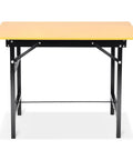 Front view of Foldable 39.4 Inch Workbench With Built In Measuring Tape And Angle Finder, Side Tool Storage, Heavy Duty Frame.