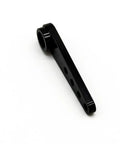 5 Pack Aluminum 25 Tooth Servo Horn 37mm M2.5 Threads For RC Cars And Trucks CNC Machined Aluminum Arm Black Side View