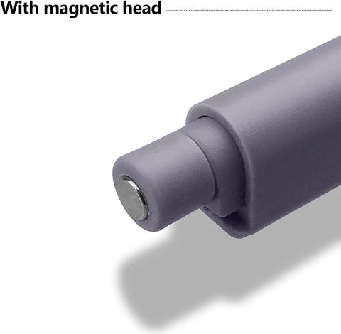 Close-up of Pro Grade Heavy Duty Stainless Steel Magnetic Push Latch Soft Close Drawer Closer's magnetic head.