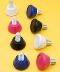2 Pack Roller Skate Toe Stops With 82A PU Rubber Plugs And Brake Blocks For All Surfaces in multiple colors