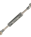 Adjustable 75-100mm Steering Link Rod Panhard Bar For 1 Tenth RC Crawlers Like Axial SCX10 TRX4 Tamiya CC02 And HSP Titanium Edition 95-100mm CNC Machined Stainless Ball For Beefy Fit And Realistic Steering., stainless RC crawler steering link rod with 95-100mm body and rod ends