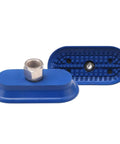 SAOF Oval Silicone Suction Cup For Industrial Pneumatic Manipulator, blue rubber vacuum pad, 120x60mm, durable gripper accessory.