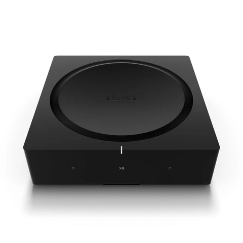 Front view of Versatile Home Audio Amplifier For Any Setup From Your Turntable To Outdoor Speakers Powers Vinyl CDs Stored Audio Files And Streaming And Even Expands Your Backyard Entertainment Black