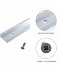 T-Track Slider For Woodworking Jigs With Aluminum Alloy Stop Block For Table Saw And Miter Saw, smooth glide and precision machining