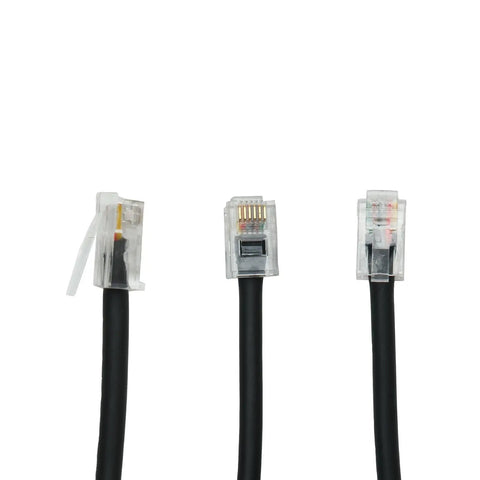 Replacement Handheld Mic Cable For Yaesu Radios Stretchable 24 Inch Mic Cord Compatible With MH 36 MH 36A6J 3 pack connectors