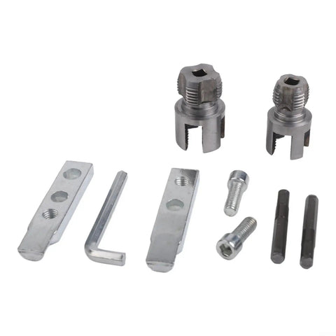 2 Piece Pipe Threading Tool Kit With Hex Die Design And Broken Wire Extractor For Quick Jam Free Internal And External Threading On PVC And Metal Pipes A Real Workhorse For Home Pro Jobs And DIY Enthusiasts. steel hex dies, broken wire extractor set