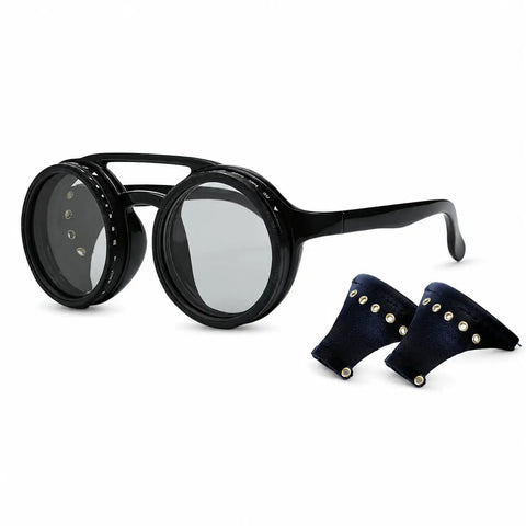 Badass Adjustable Tint Polarized Sunglasses With Detachable Leather Side Shields For Men Anti Glare Wraparound Eyewear Day To Night Vision Outdoor Sports Adventure Gear