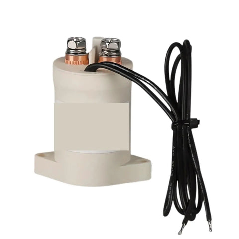 Heavy Duty Sev50ad Dc Contactor And Relay Switch For Ev Chargers 12V To 72V, featuring copper terminals and wiring.