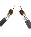Close-up of 10 Pack Heavy Duty Carbon Motor Brushes For Drywall Sanders And Impact Drivers featuring spring and copper wire.
