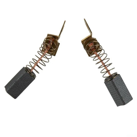 Close-up of 10 Pack Heavy Duty Carbon Motor Brushes For Drywall Sanders And Impact Drivers featuring spring and copper wire.