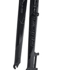 Close-up of Rigid Mountain Bike Fork For 26 27.5 29 Inch Wheels Aluminum Alloy with QR 9x100 dropouts and disc brake mount.