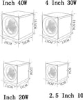 iumLeap Recessed Lighting Housing Trim Kits White COB Ceiling Spotlight Fixture Downlight sizes 5, 4, 3, 2.5 inches, various wattages