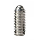 Heavy Duty 304 Stainless Steel Ball Plunger Set Screws Lock Moving Parts Dead Tight With Zero Slop High Grade Mechanical Hardware M3 To M12 Sizes Quick Swap Super Grippy close-up of a ball plunger screw.