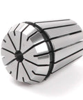 Precision ER11 ER16 ER20 ER25 ER32 Spring Collet Chuck Set With 0.008mm Tolerance For CNC Milling And Engraving Spindles To Grip Tools Tight And Work Smooth Like A Champ, showcasing a shiny metallic collet.