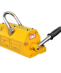 Heavy Duty Permanent Magnetic Lifter For Steel Plates And Hoists Rock Solid 600 Kg Neodymium Lift Magnet with rubber grip handle.