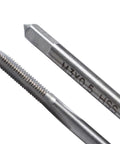Two taps from High Speed Steel Mini Metric Tap Kit, 10 Piece Threaded Tap Set For M1, M1.2, M1.4, M1.6, M1.7, M1.8, M2, M2.5, M3, M3.5 Threads