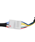 Close-up of wiring connector for Beefy 110V Gear Reduction Motor With Speed Controller 120W 135RPM Variable Speed AC Motor.