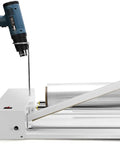 GFJYKDL Professional Shrink Wrap Machine With Heat Gun for PVC film packaging with adjustable temp and silicone cutter.