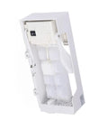 Refrigerator Ice Maker Assembly Replacement Part With High Efficiency Ice Making Tech Easy 10 Minute Install No Tools Needed Durable Plastic Construction, white ABS unit
