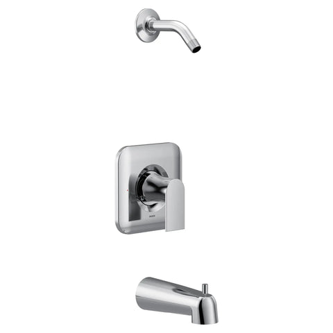 Genta LX Chrome One-Handle Tub And Shower Trim Valve With Posi-Temp Pressure Balancing And Easy Lever Operation, Showerhead Not Included