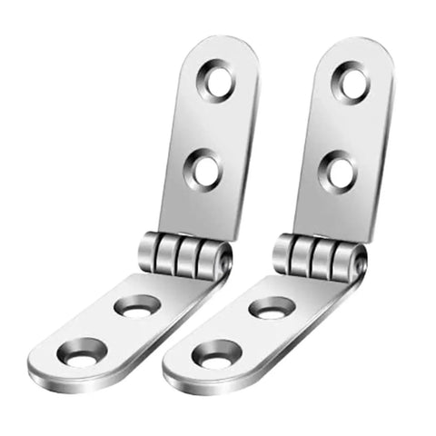 20 Pack 180 Degree Foldable Flap Hinges for Cabinets and Furniture, Rounded Corner Buffer Hardware for Sewing Machine Cabinets, metal