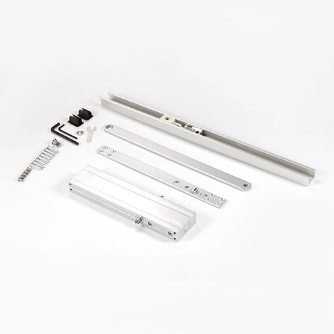Heavy Duty Commercial Door Closer With Invisible Mount and 5.46mm Rocker Arm components, handles 40 to 60 Kg doors.