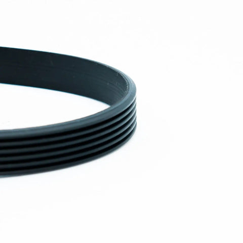 LB1680R One Half Inch Universal Washer Belt Replacement With 6 Ribs And 5 Grooves For Bosch Supco Style Washers in black