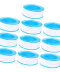 Plumber Grade PTFE Thread Tape 10 Rolls For Pipe Threads Water Tight Sealant High Temperature Resistant Flexible Durable Waterproof