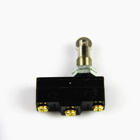 Heavy-Duty Waterproof Micro Switch With Travel Limit Function For Industrial Controls, 250V 5A, -25 To 80 C, Rugged RoHS Compliant Switch For Machinery, Durable Travel Sensor, black base with silver mechanism