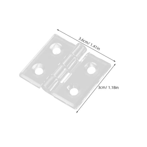 Frosted Acrylic Cabinet Hinge With Pre Drilled Holes For Easy Install DIY Friendly Hardware For Home And Commercial Spaces Transparent Hinge