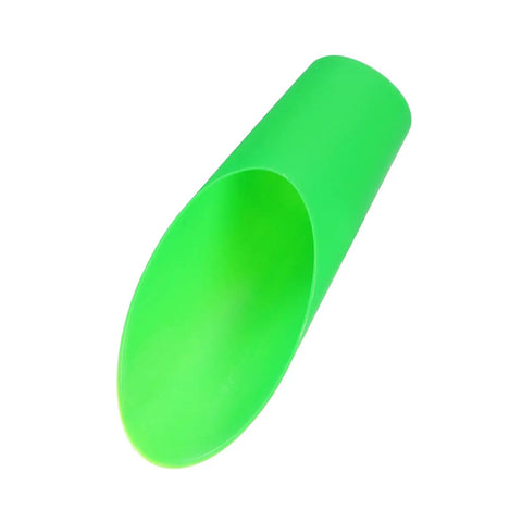 Green Plastic Bonsai Soil Scoop 6.3 Inch By 1.8 Inch Mini Garden Shovel For Transplanting and Soil Digging Lightweight Reusable Tool