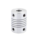 5 To 6 mm Shaft Couplers For Stepper Motors 25 mm Long Aluminum Alloy Joint Connectors 19 mm Diameter Coiling Clamp