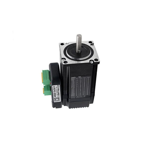 57Mm 1500RPM Hybrid Closed-Loop Servo Drive With Integrated Encoder, compact and durable motor, front view with connectors visible