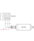 Wiring diagram for Workhorse CNC Water Cooling Spindle Motor Pumping Out Killer 6.5KW Milling Power.