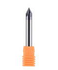 Heavy Duty Carbide V Groove Router Bit 60 Degree Chamfer End Mill 4 Flutes One Quarter Inch Shank Perfect For CNC Carving And High Speed Cutting