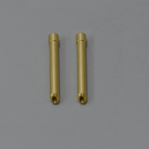 Two Long Wedge TIG Collets for 3C332GS Torch, 3/32 Inch 2.4mm, part of 20 Pack for SR WP 17 18 26, durable industrial grade.