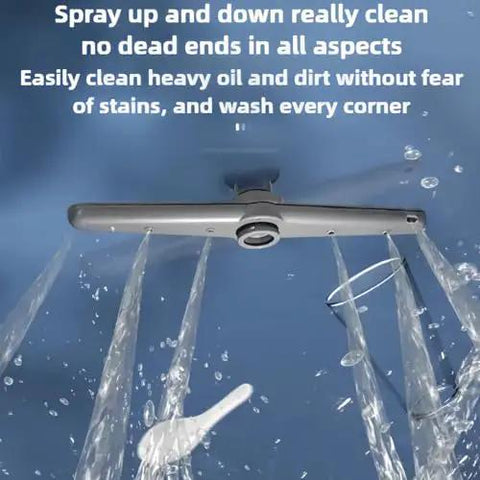 Portable Countertop Dishwasher Cranking Eight Place Settings On Five Custom Wash Cycles High Temp Dry Dual Spray Arms cleaning action