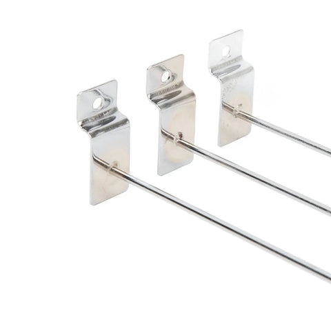 Slot Board Hook Set 20cm Aluminum Alloy 3.3mm Pro Grade Heavy Duty Slat Wall Hanging Hooks 50 Pcs detailed view