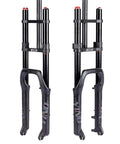 Dope 20 Inch Fat Tire E Bike Front Fork With Air Suspension 180mm Travel 135mm Spacing 9mm QR Straight Tube MTB Fork Manual Lockout