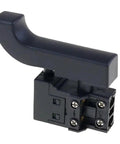 Black replacement trigger button for power drills, designed to fix glitches, upgrade your electric drill easily.