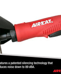 Silencing Tech 1 HP 14,000 RPM 4 Inch Composite Cut Off Tool With Ergonomic Handle Ultra Quiet 89 dBA handle close-up