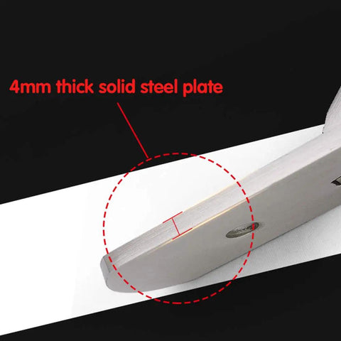 4mm thick solid steel plate detail of Rock Solid 2 Pack Triangle Shelf Brackets Crafted From Heavy Duty Stainless Steel.