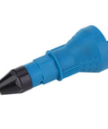 Electric Rivet Nut Gun Adapter Kit With Four Interchangeable Heads For Fastening Sheet Metal Auto Repair And Diy Projects Compatible With 1000Rpm Drills, blue