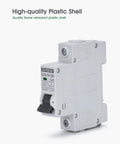 Side view of AC Miniature Circuit Breaker 20 Amp 120V 240V One Pole DIN Rail Mount MCB With Thermal Magnetic Trip Solar Disconnect Switch C20