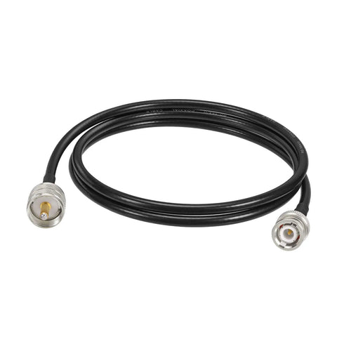 UHF PL259 to BNC male coax cable 3 foot RG58 50 ohm pigtail for CB radio ham amateur radio SWR meter, flexible shielded