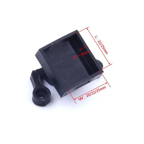 Black 3D printed GPS mount bracket with measurements, compatible with M80 Pro BN220 GPS Module TPU Holder For FPV Race Drones
