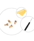 Premium Replacement Eyeglass Screws And Tiny Screwdriver For Aviator RB3025 Sunglasses Repair Kit with bronze screws and tool.