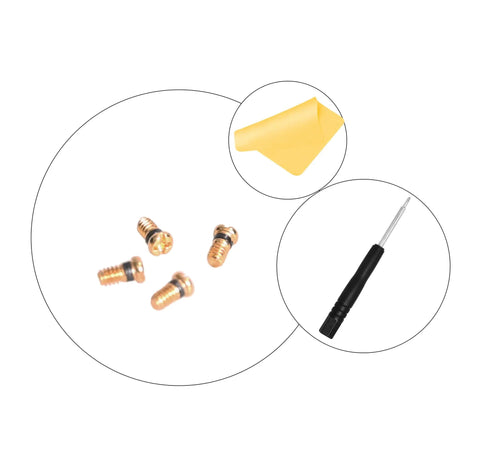 Premium Replacement Eyeglass Screws And Tiny Screwdriver For Aviator RB3025 Sunglasses Repair Kit with bronze screws and tool.