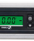 Pro Level Digital Protractor Slick Handheld Angle Finder With Crisp Backlit Screen And Fast Acoustic Alerts For Bullseye Precision Tilt Readings Ip65 Built Tough Tool featuring a clear green display and buttons.